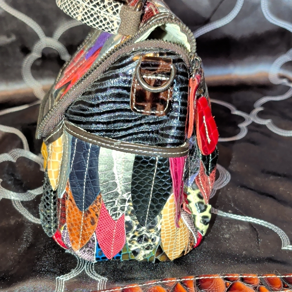 Multicolor Patchwork Handbag - image 4